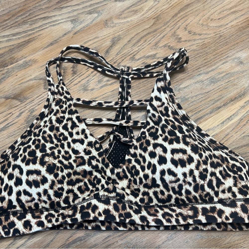 Zyia Leopard Grid Bra LARGE